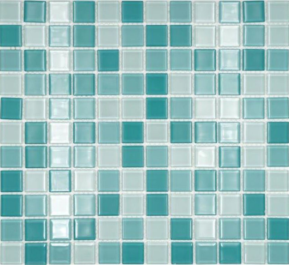 grün Matten / Mosani Mosaikfliesen glänzend Mosaikfliesen 10 Glasmosaik Crystal