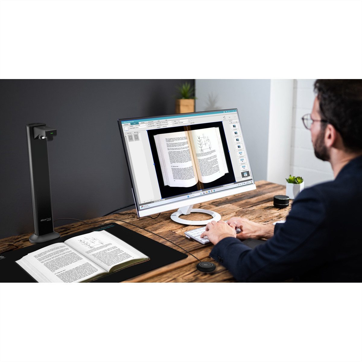 Iris by Canon IRIScan Desk 7 Business A3 Dokumentenscanner Scanner, (Mobiler Desktop-Kamerascanner, 464416) – Bild 2 von 5