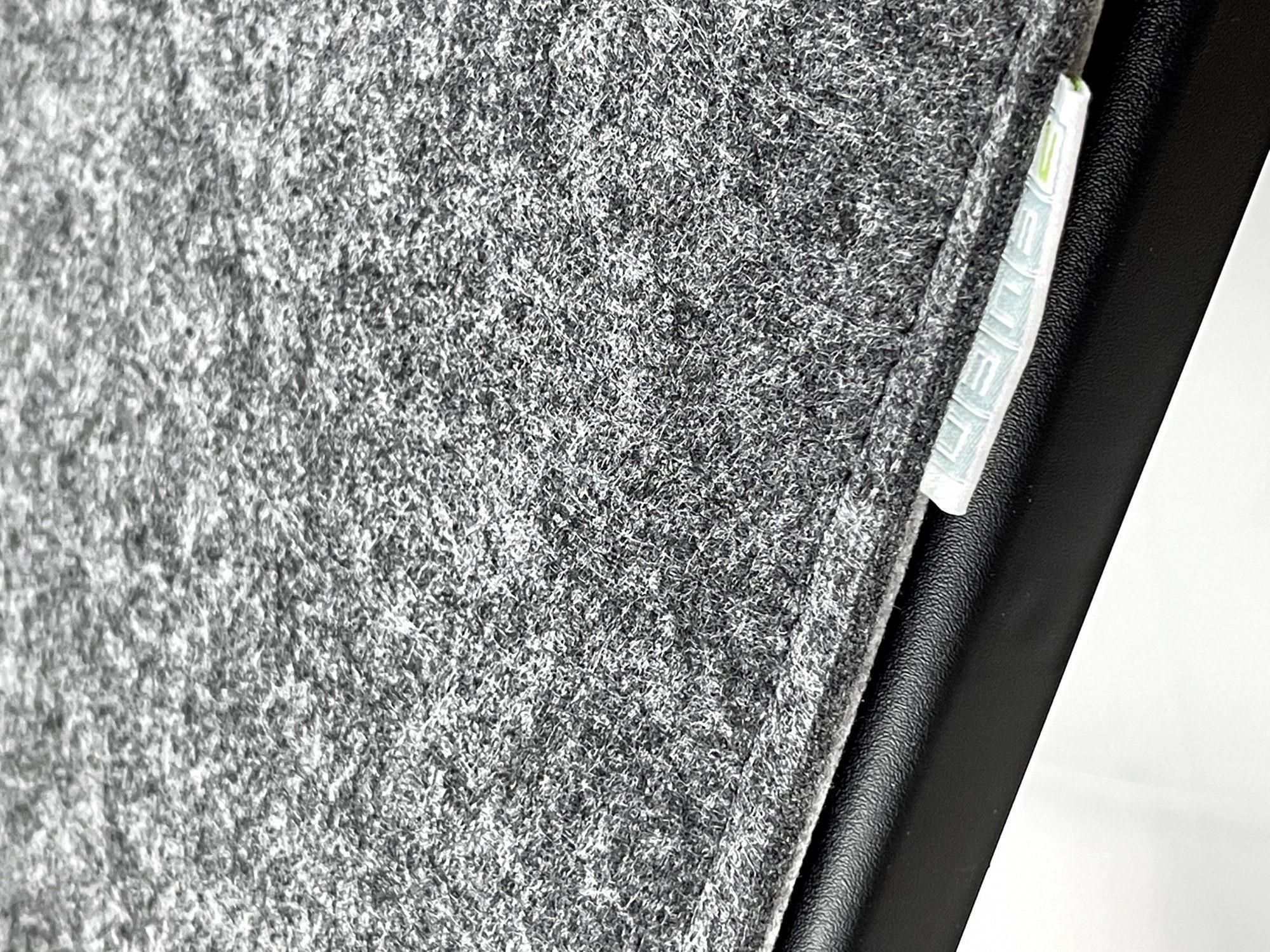 7even Sitzkissen Filz Auflage 35 x 35cm Grau/Dunkelgrau