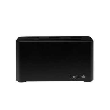 LogiLink Laptop-Dockingstation CR0046 USB 3.2 Gen 1, 8-Port, Schwarz, mit Kartenleser