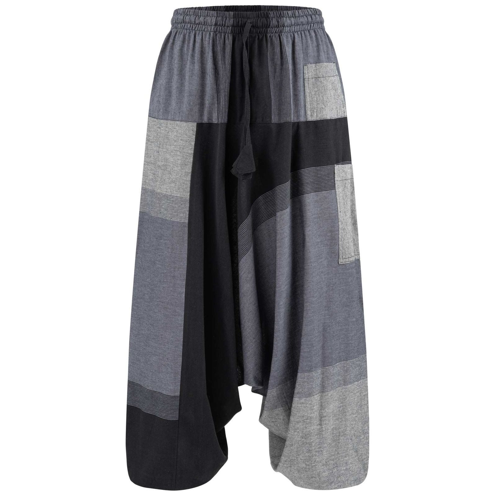 KUNST UND MAGIE Haremshose Damen Harem Hose Bunt Aladin Haremshose Pluderhose Pumphose Goa Hippie