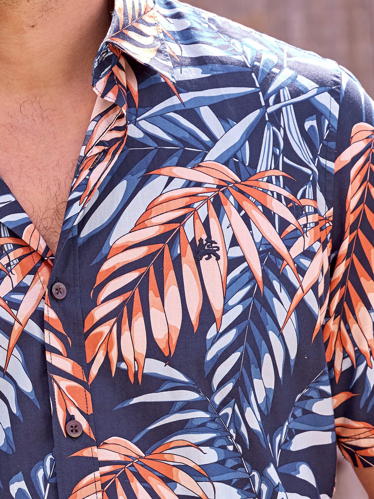 LERROS Kurzarmhemd "LERROS Hawaiihemd, floral gemustert" günstig online kaufen