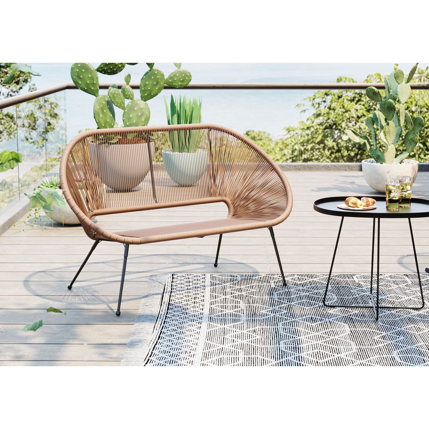 Kare Design Gartenlounge-Sessel Acapulco, 2-Sitzer günstig online kaufen
