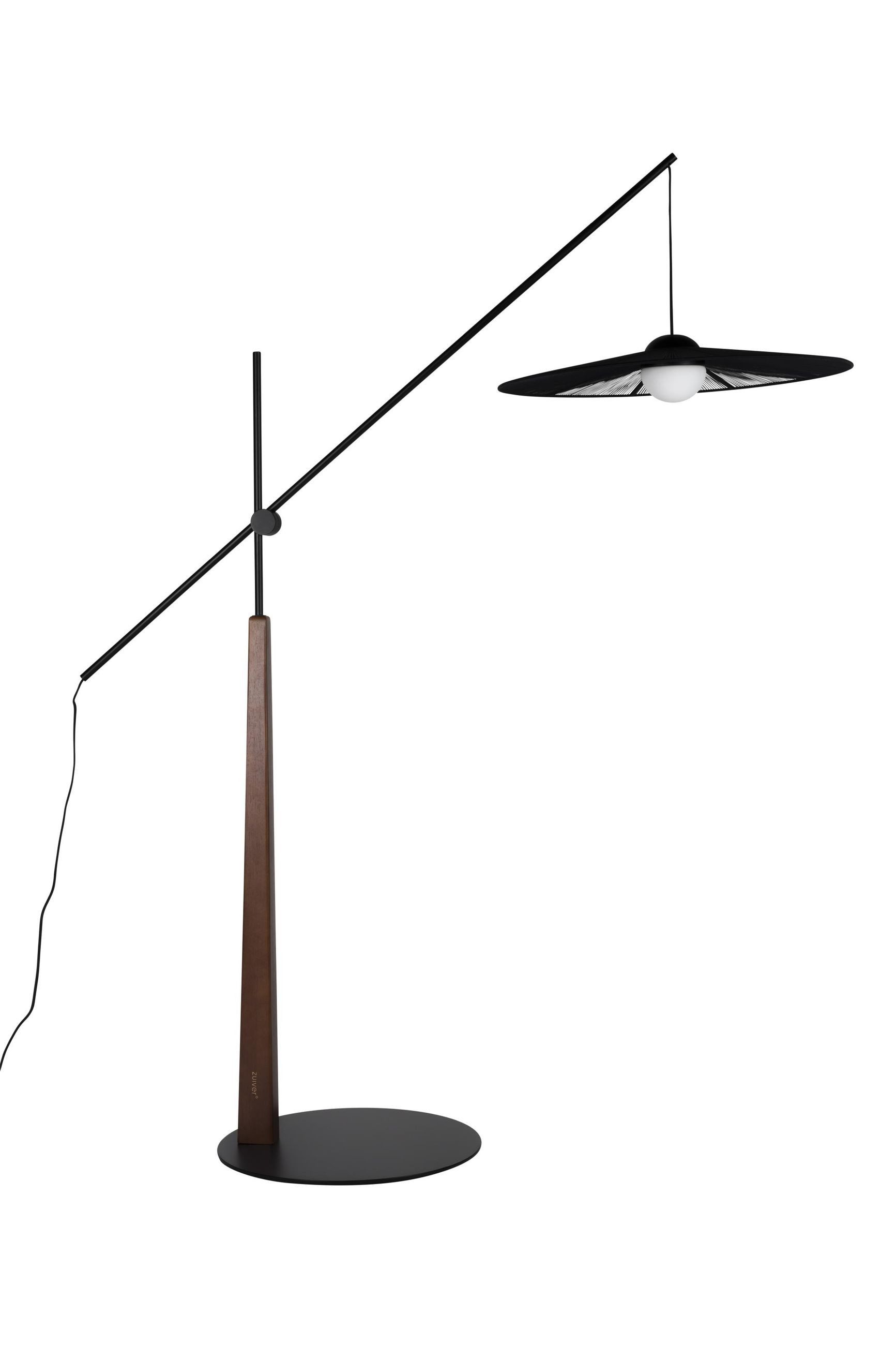 Zuiver Stehlampe Design Stehlampe Belle Schwarz Dimmbar & verstellbar von Zuiver, ohne Leuchtmittel