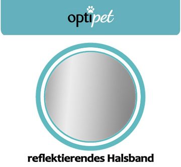 OptiPet Katzen-Halsband Flohhalsband für Katzen Zeckenhalsband, Wirkt 4 Monate, wasserfest, reflektierend, Anti-Strangulationssystem