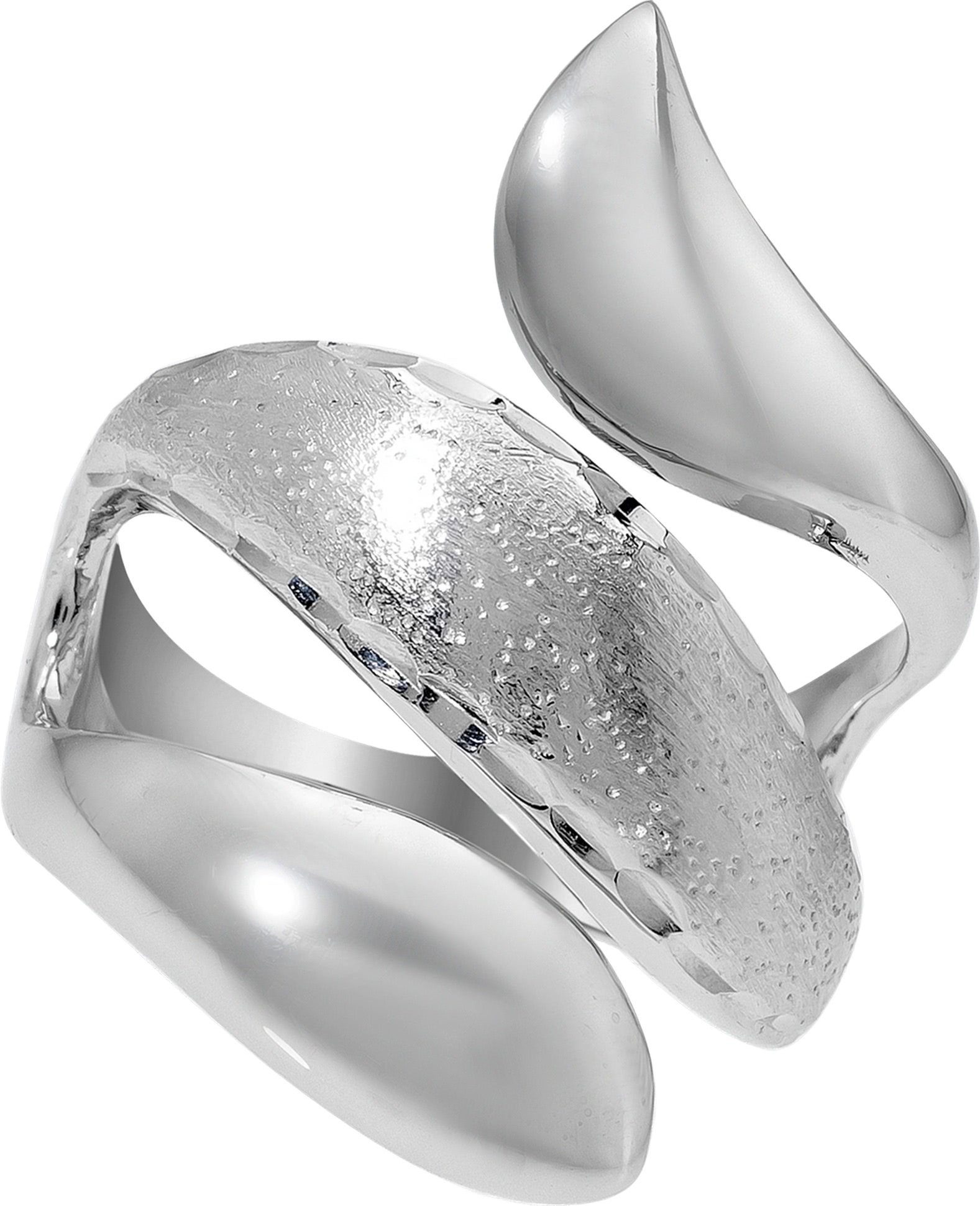 Balia Silberring Balia Ring für Damen mit diamantierter (Fingerring), Fingerring Größe 58 (18,5), 925 Sterling Silber (Schlange) Silber 925