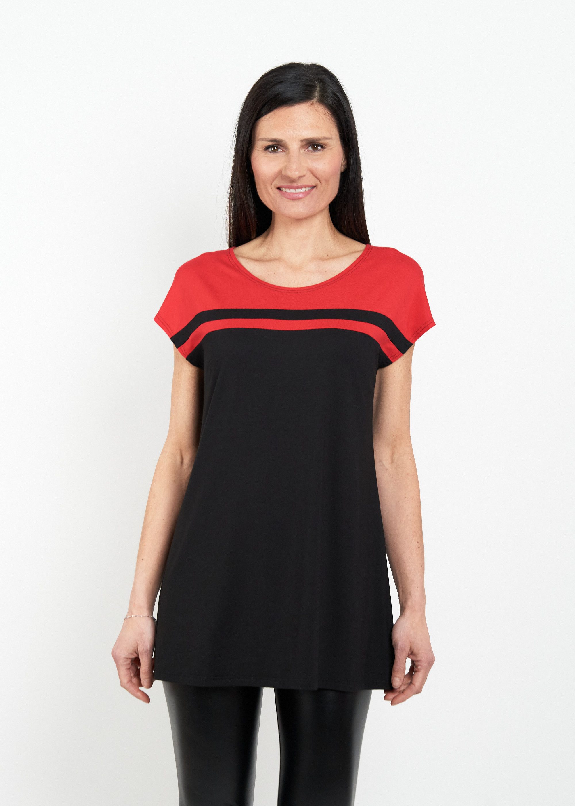 Seidel Moden T-Shirt Long-Top mit Colorblocking - MADE IN GERMANY günstig online kaufen