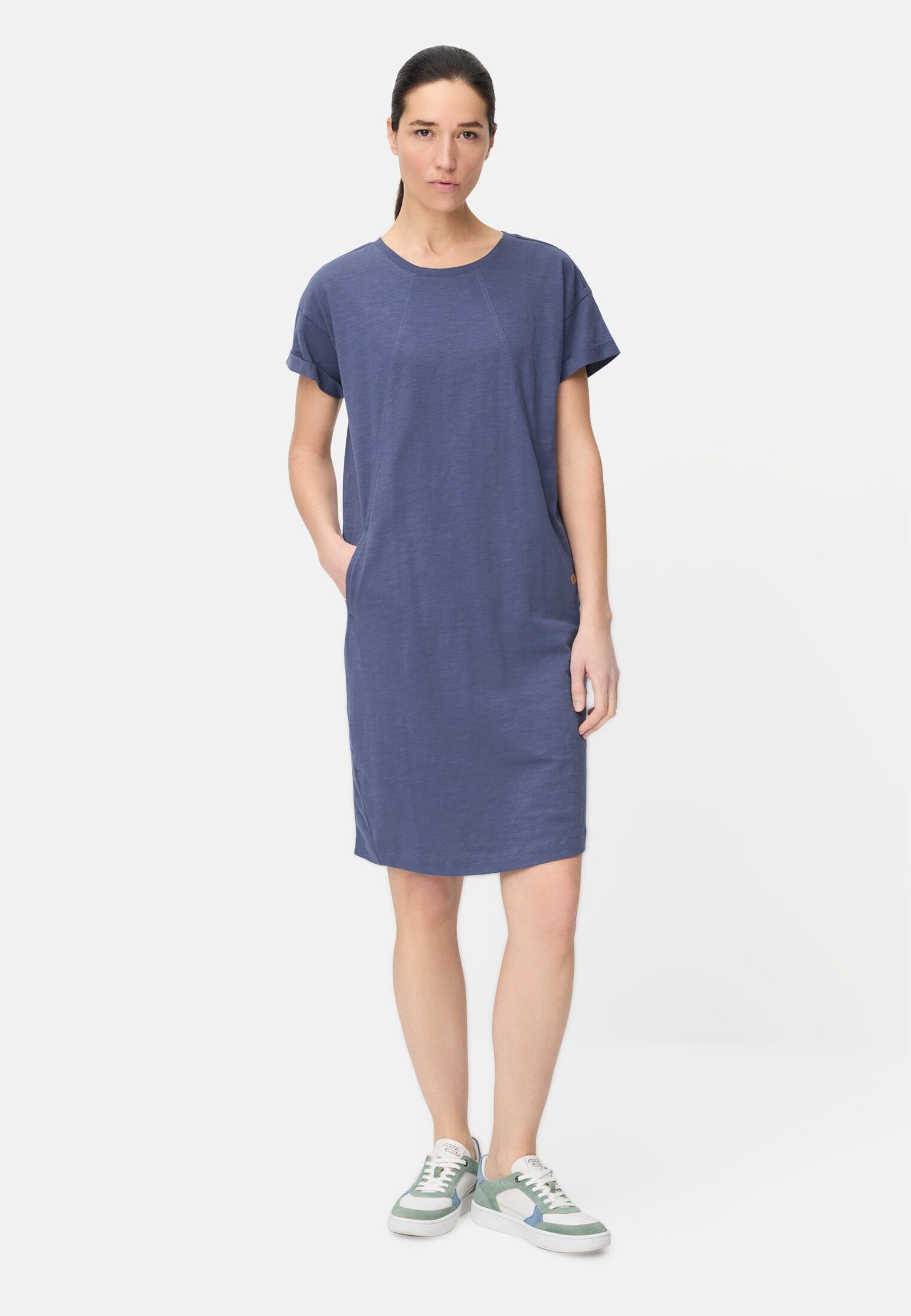 camel active Shirtkleid aus reiner Baumwolle Kurzarm