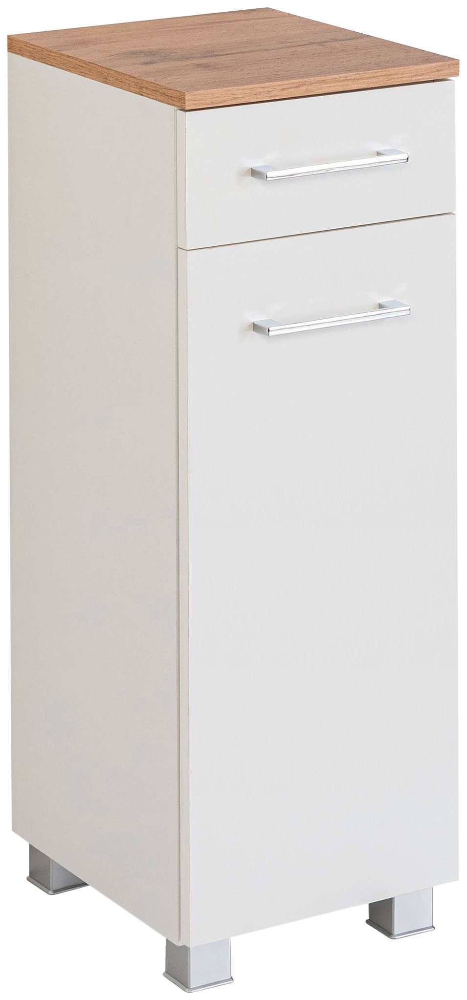 welltime Badmöbel-Set Avignon, (4-St), mit 3D-Spiegelschrank mit LED-Aufsatzleuchte