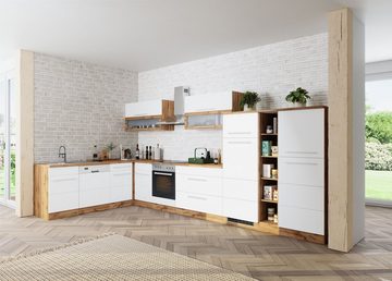 Kochstation Küche KS-Wien, Stellbreite 220 x 330 cm, wahlweise mit E-Geräten