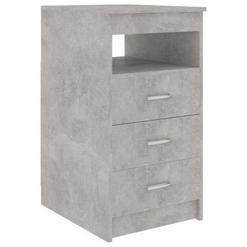 vidaXL Fächerschrank Sideboard mit Schubladen Betongrau 40x50x76 cm Holzwerkstoff (1-St)