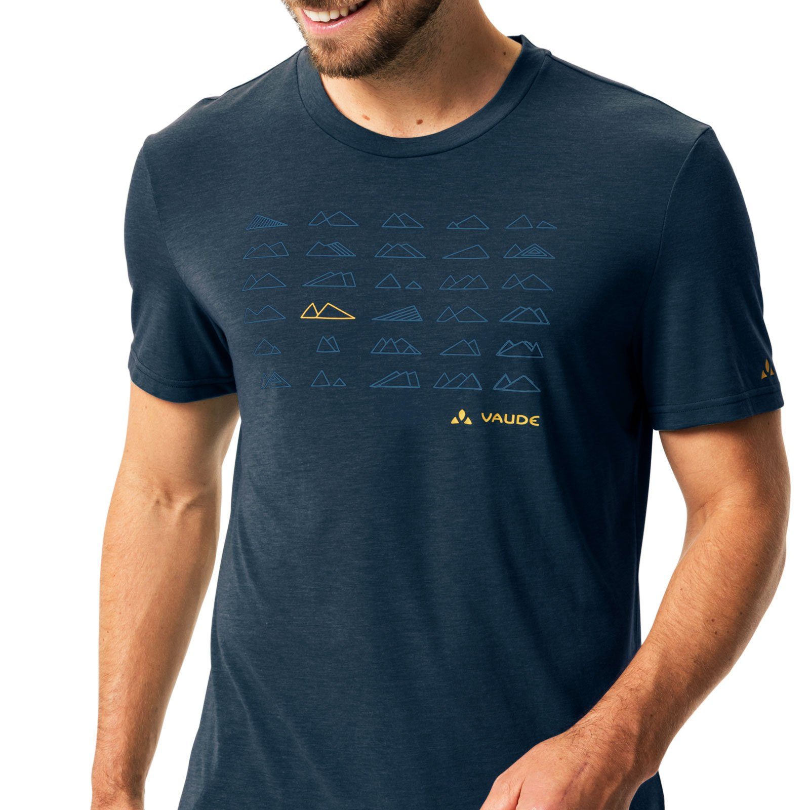 VAUDE 25% Holzfasern hergestellt dark Tekoa III zu T-Shirt / aus blue T-Shirt sea 42770-241