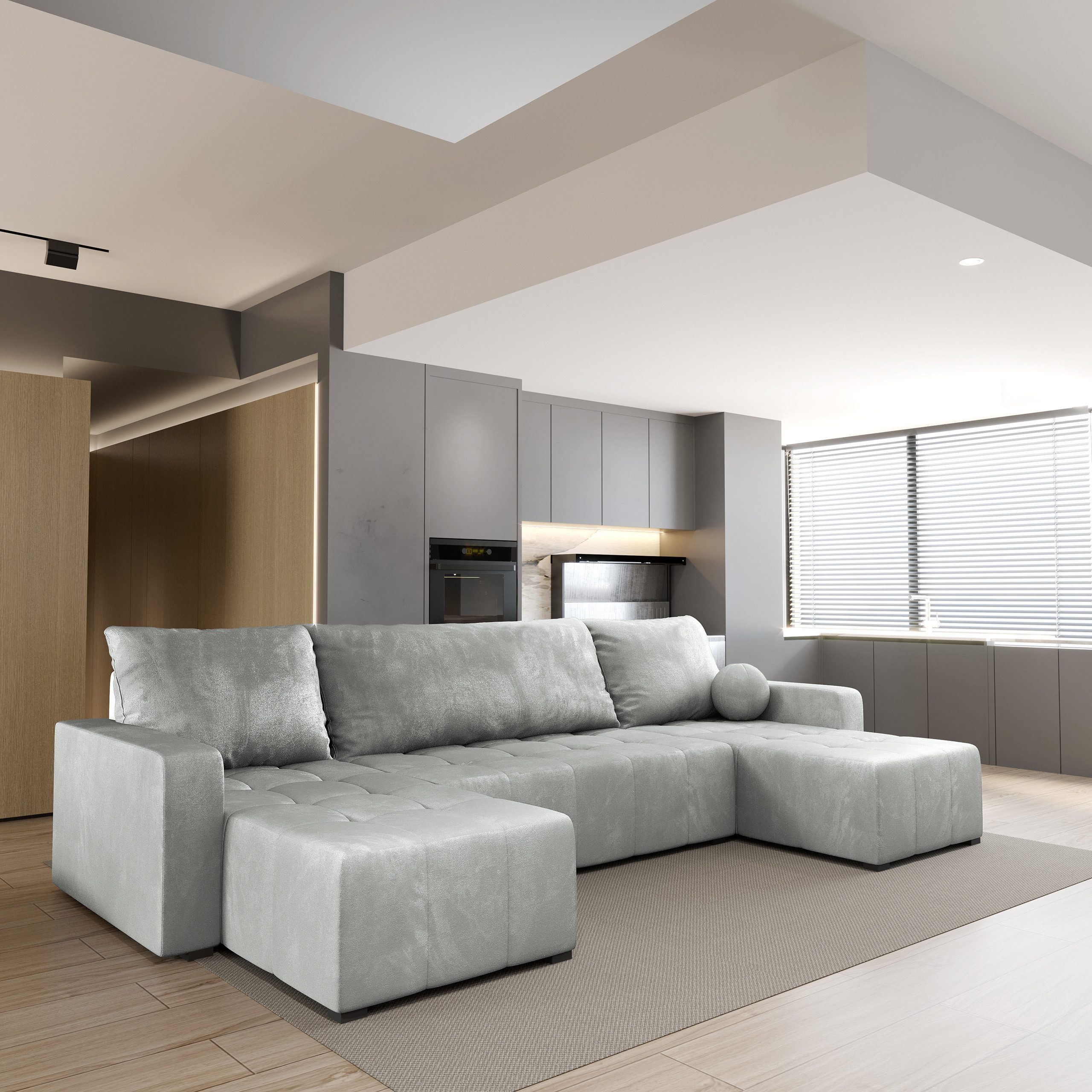 Masseno Ecksofa TOLARI mit Schlaffunktion U-Form, günstig online kaufen