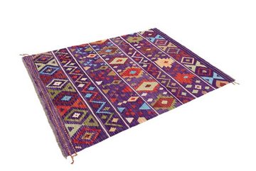 Designteppich Kelim Afghan Heritage 152x198 Handgewebter Moderner Orientteppich, Nain Trading, rechteckig, Höhe: 3 mm