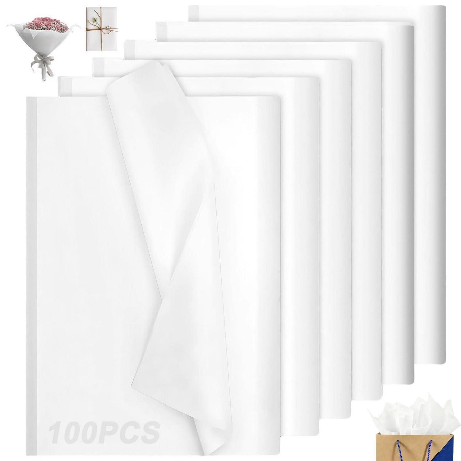 LuxusKollektion Seidenpapier Seidenpapier Weiss 100 Blatt 50x70cm