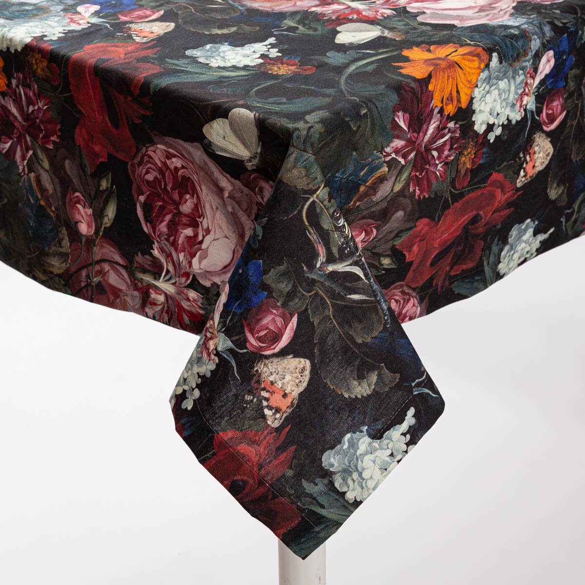 SCHÖNER LEBEN. Tischdecke Tischdecke Still Painting Blumen Schmetterling in versch. Größen, handmade