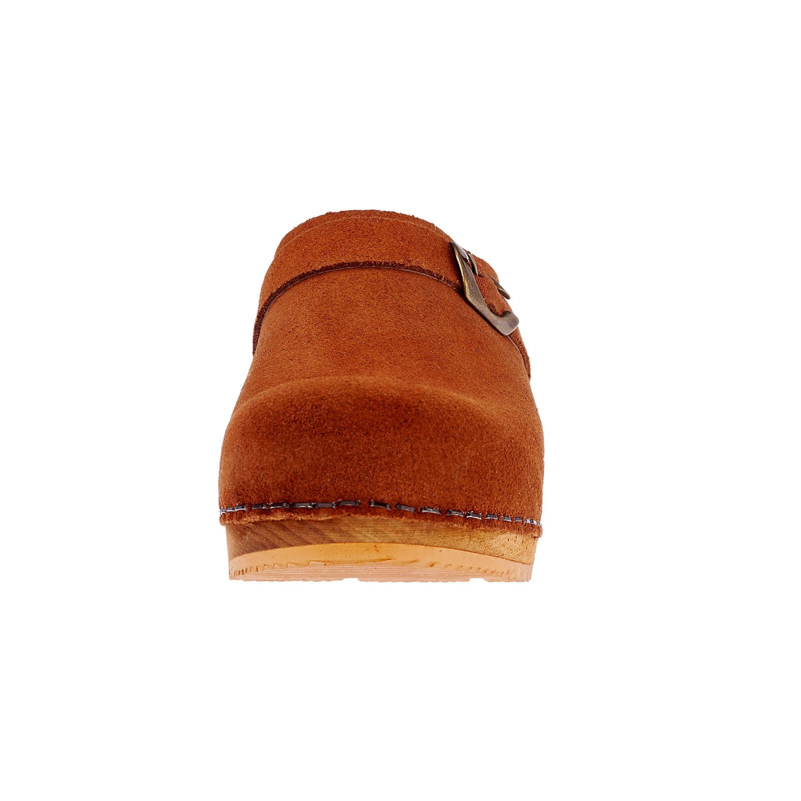 Sanita Wood-Hedi Open Clog Cognac Sandale