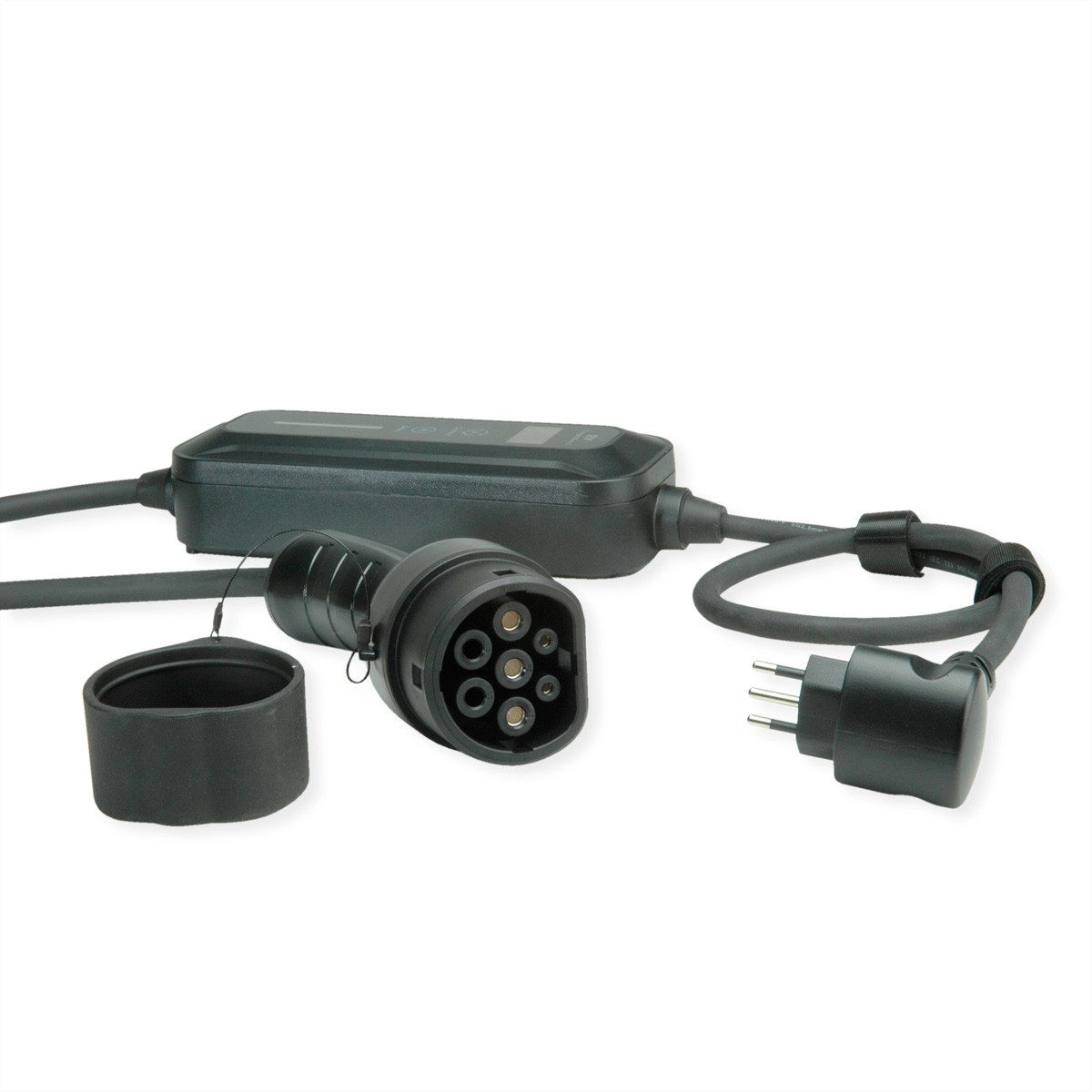 Tragbares E-Auto Ladegerät, CEI23-50 (IT, Typ-L) & Typ2 Stecker Autoladekabel
