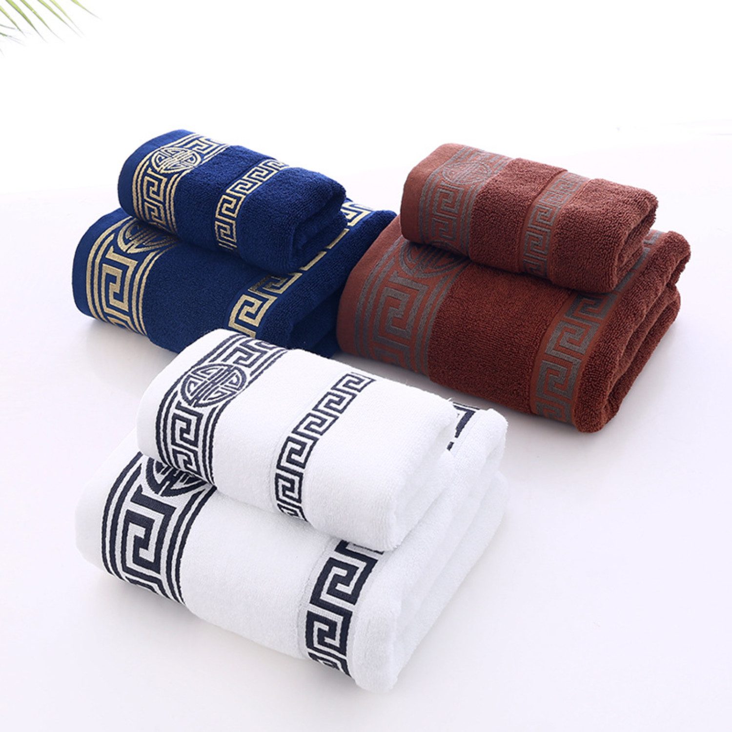 BYSURE Handtuch Set, (3-St), 3er-Pack Baumwollhandtuchset günstig online kaufen