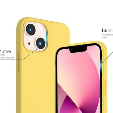 CoolGadget Handyhülle Silikon Colour Series Slim Case für Apple iPhone 14 6,1 Zoll, Hülle weich Handy Cover für iPhone 14 Schutzhülle