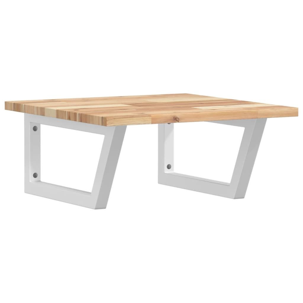 vidaXL Badezimmerspiegelschrank Waschbeckenregal Wandmontage Stahl und nholz (1-St)
