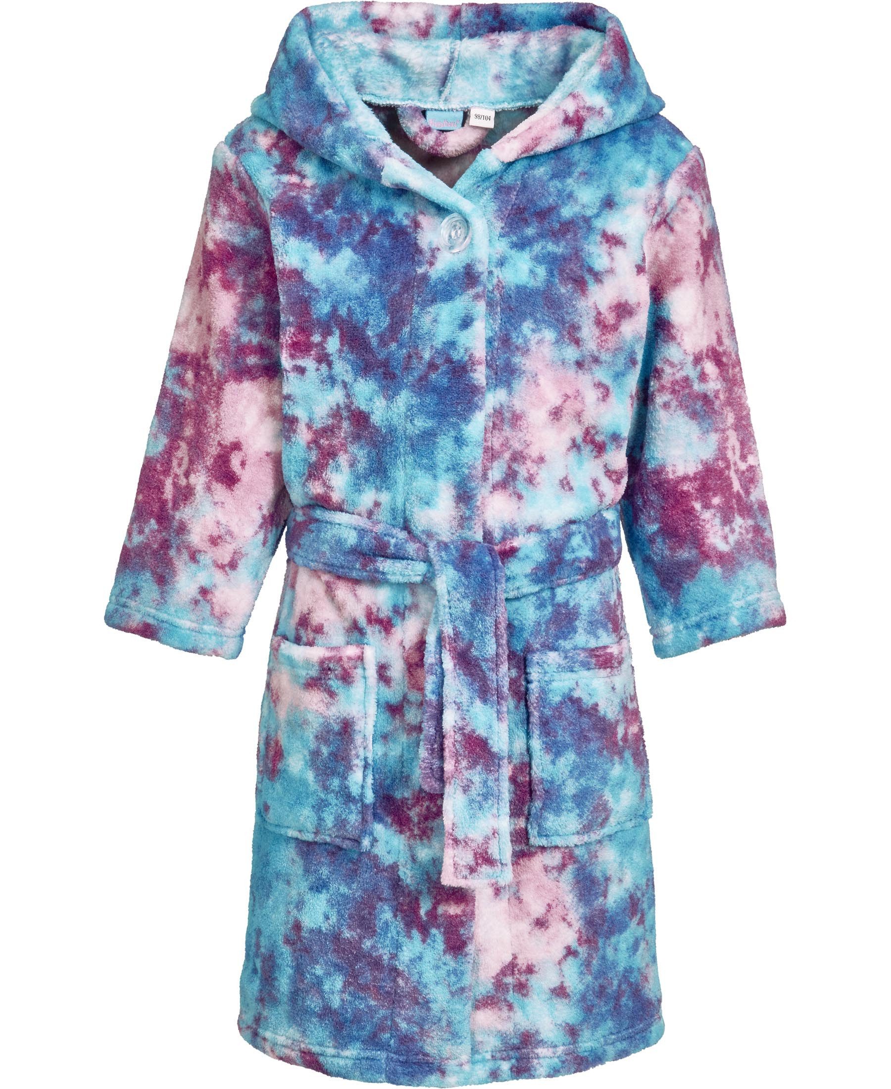 Playshoes Kinderbademantel Fleece-Bademantel Batik
