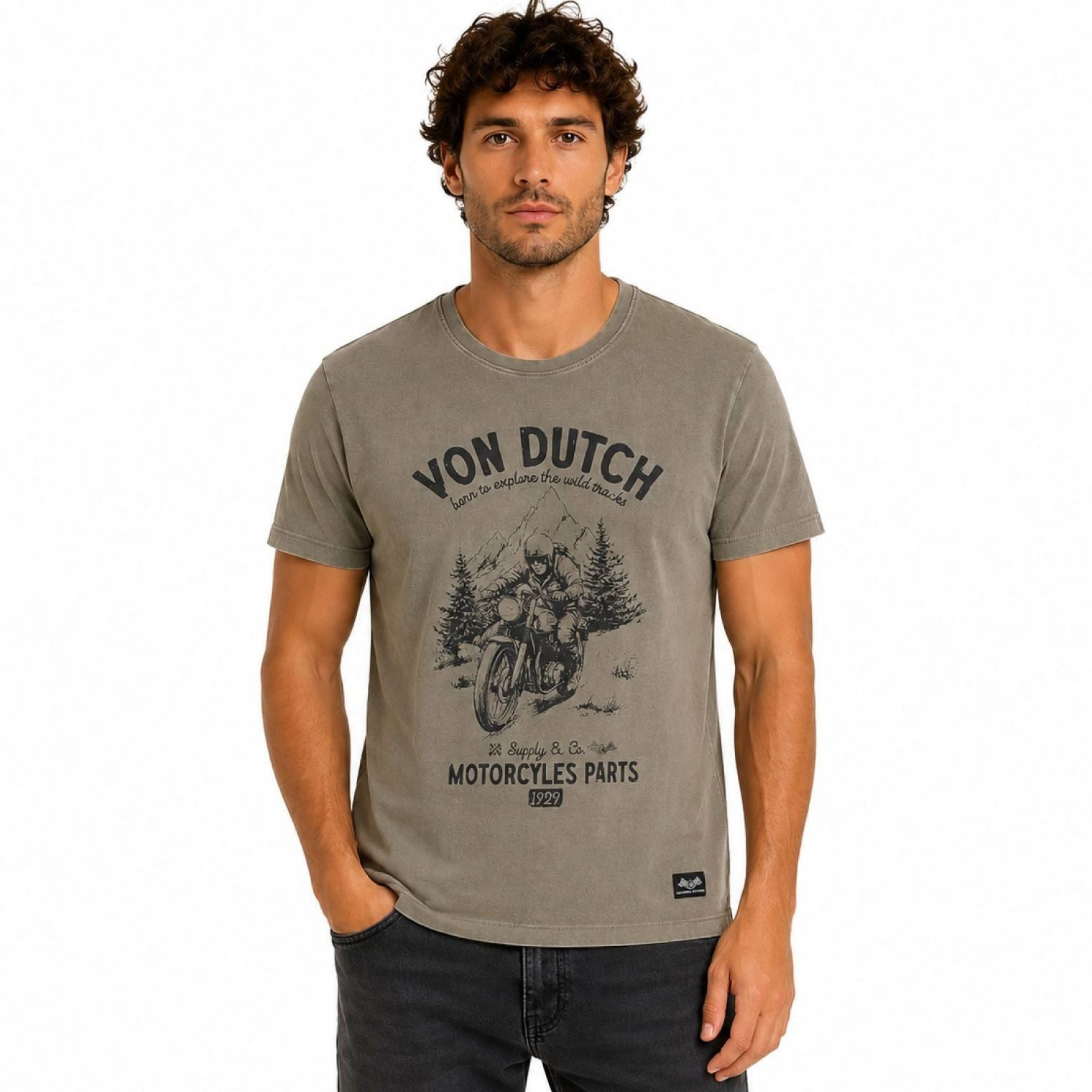 Von Dutch Print-Shirt Von Dutch Wash Motorrad