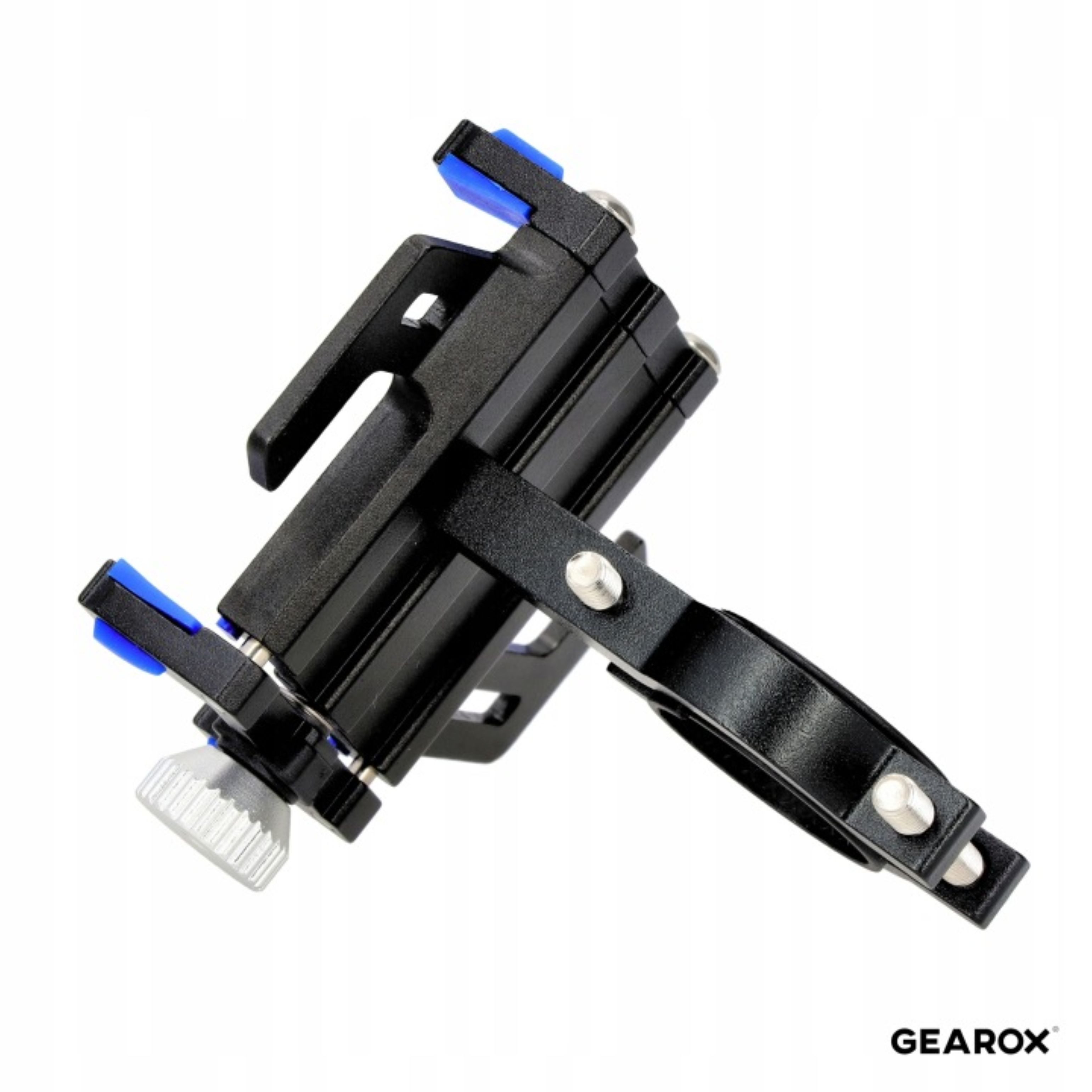 Festivalartikel Fahrraddeckenhalterung Gearox GXR-1 Handyhalter Fahrrad Motorrad Lenker Alu (1-tlg)