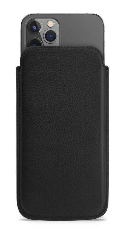 wiiuka Handyhülle sliiv Hülle für iPhone 11 Pro Max / XS Max, Tasche Handgefertigt - Echt Leder, Premium Case