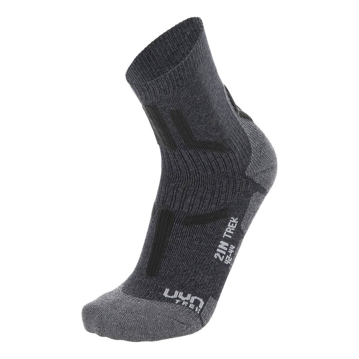 UYN Sneakersocken 2IN Anthracite Socks, - Trekking Socken Herren - Grey Socken