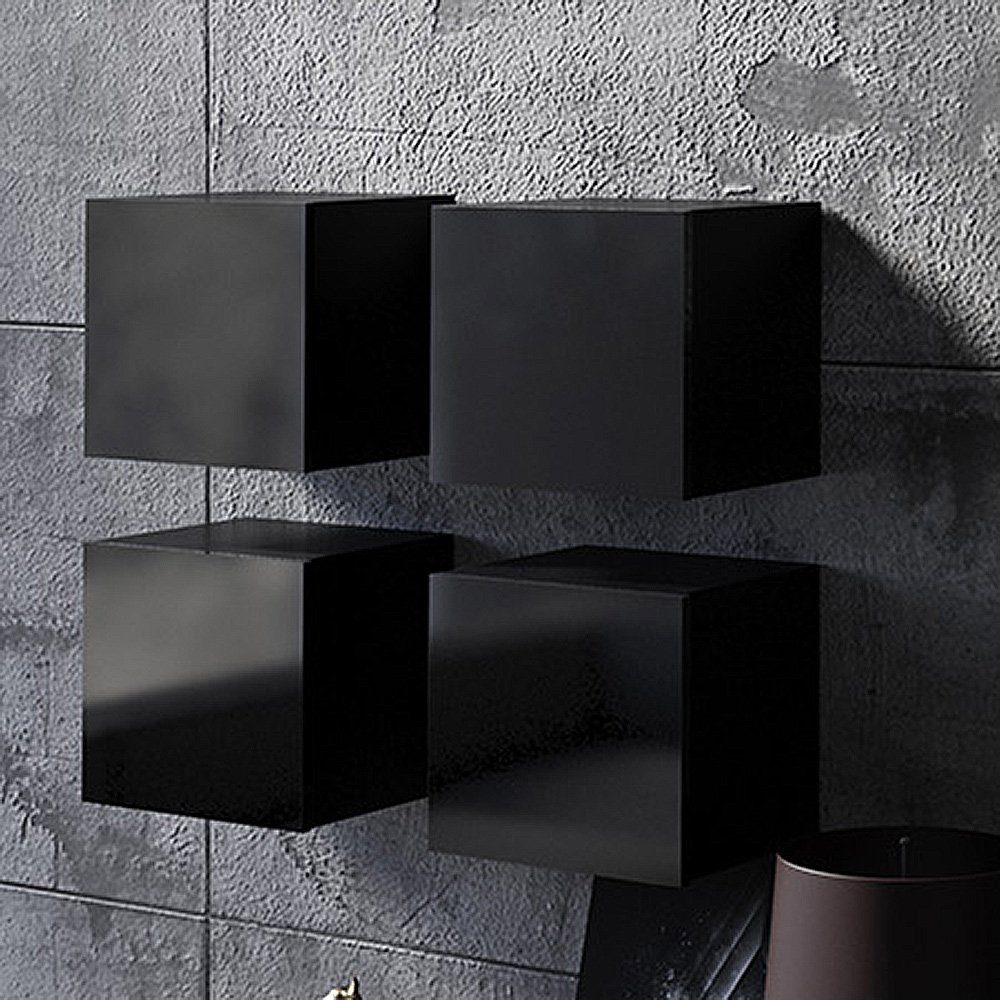 Lomadox Wohnzimmer-Set CAIRNS-132, (Mega-Spar-Set, 4-St., 4-tlg), in schwar günstig online kaufen