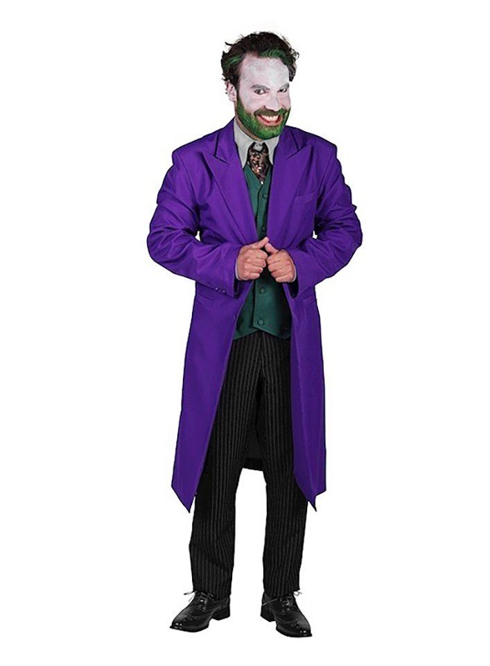 thetru Kostüm Fieser Joker Clownkostüm, Der passende Anzug für Komiker mit  Psychoproblemem