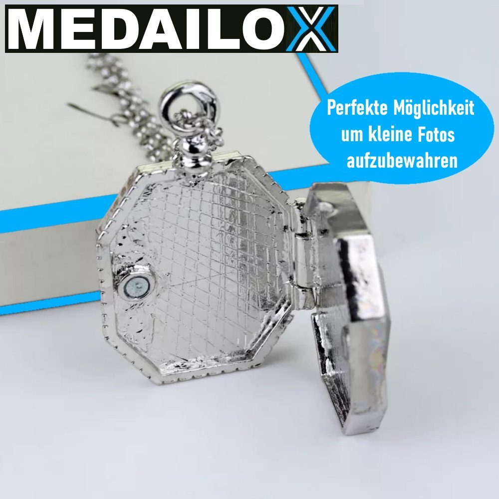 Halskette MAVURA mit Medaillon MEDAILOX Schlange Schlangenkette Anhänger Kette Anhänger mit
