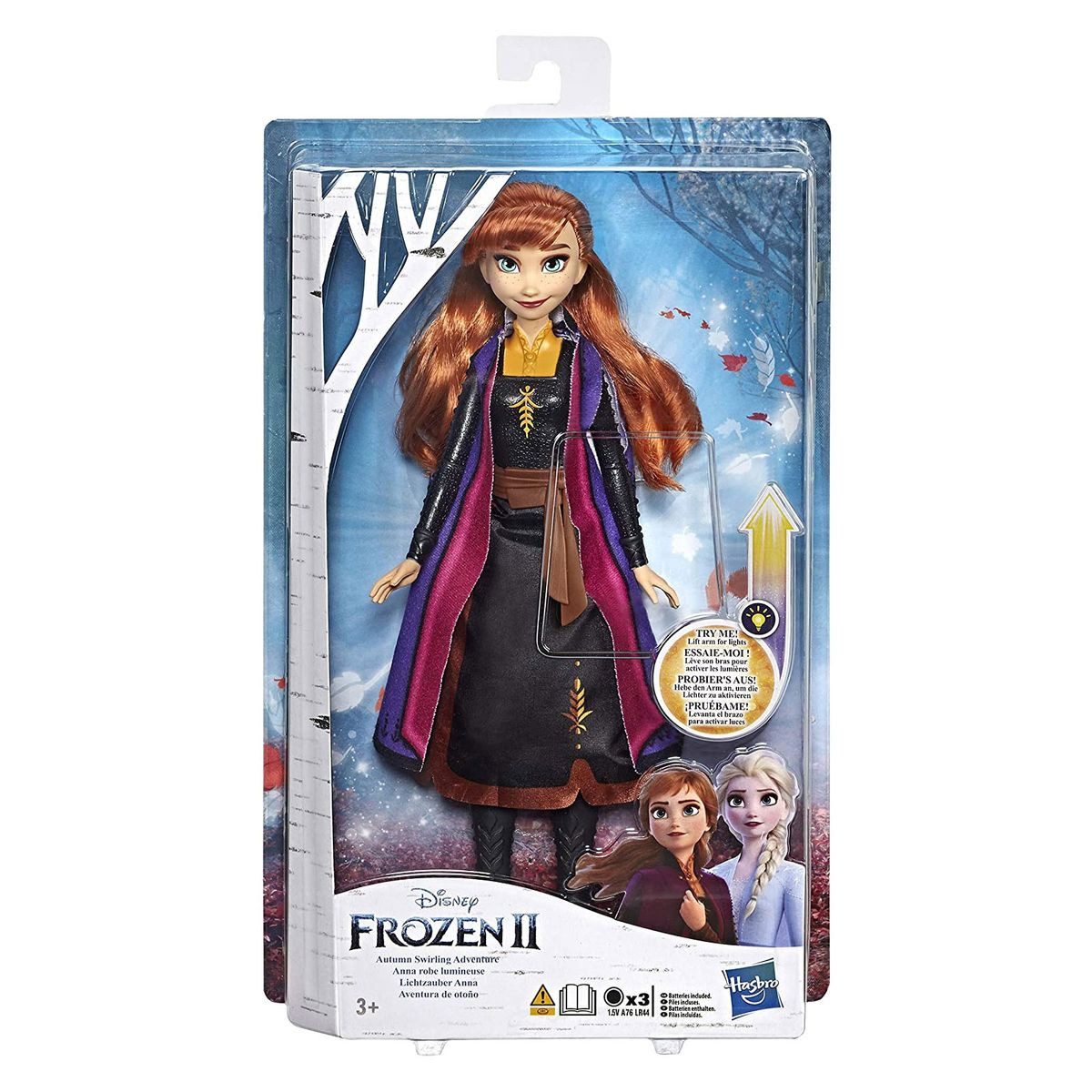 Hasbro Anziehpuppe Hasbro E7001 (E6952) - Disney - Frozen II - Lichtzauber Anna