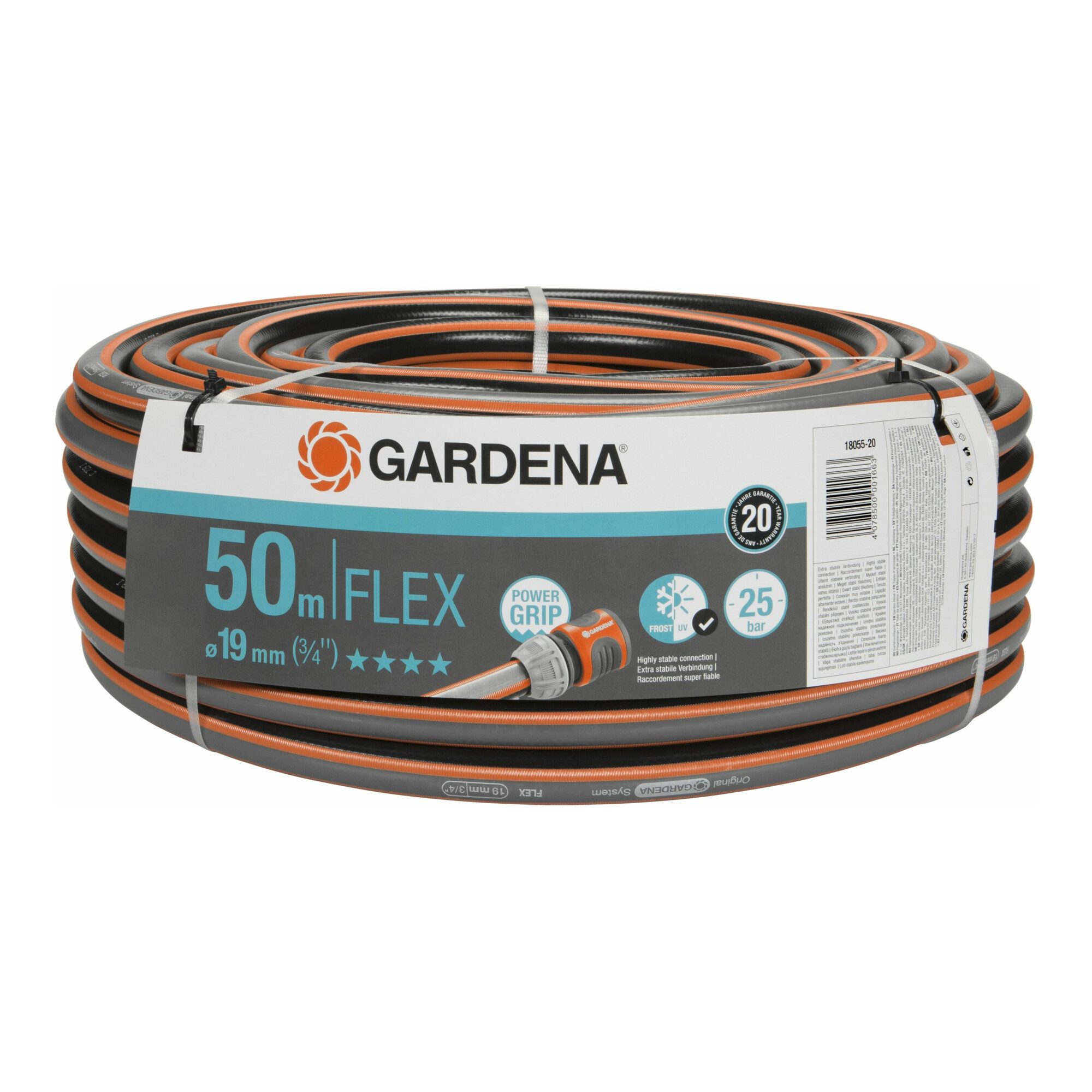 GARDENA Gartenschlauch GARDENA Comfort FLEX Schlauch 9x9 19 mm (3/4), 50 m o. A.