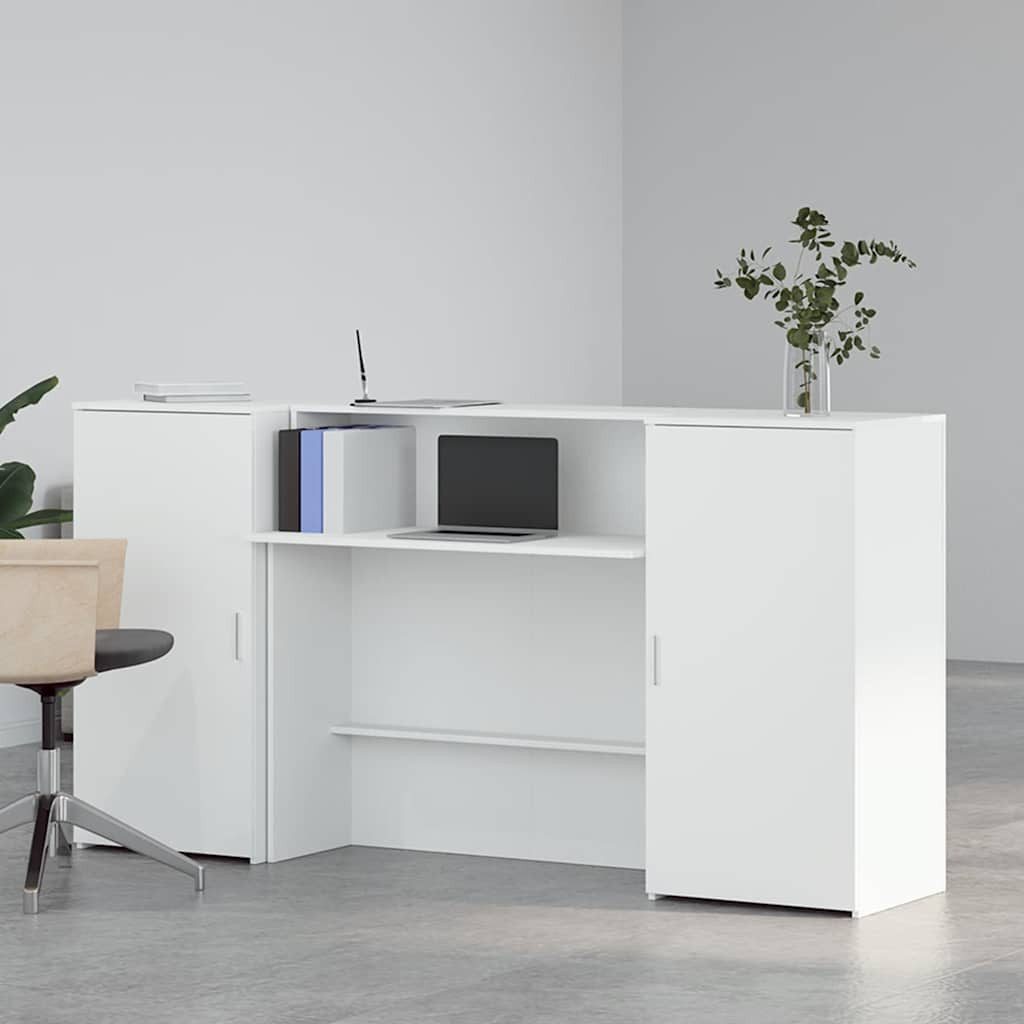 vidaXL Schreibtisch Empfangstheke Weiß 200x50x103,5 cm günstig online kaufen