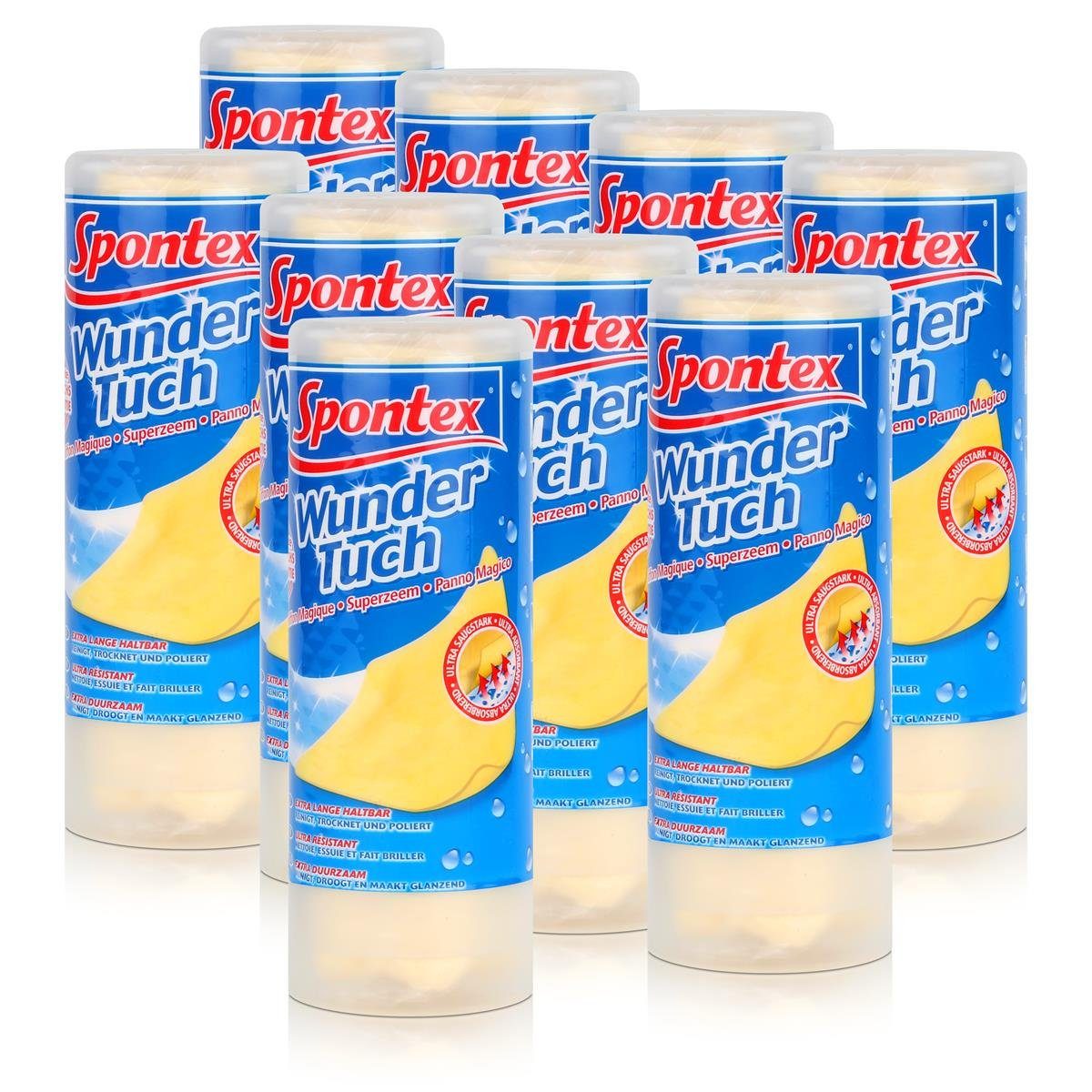 SPONTEX Spontex Wundertuch - Reinigt, Trocknet und Poliert (9er Pack) Reinigungstücher