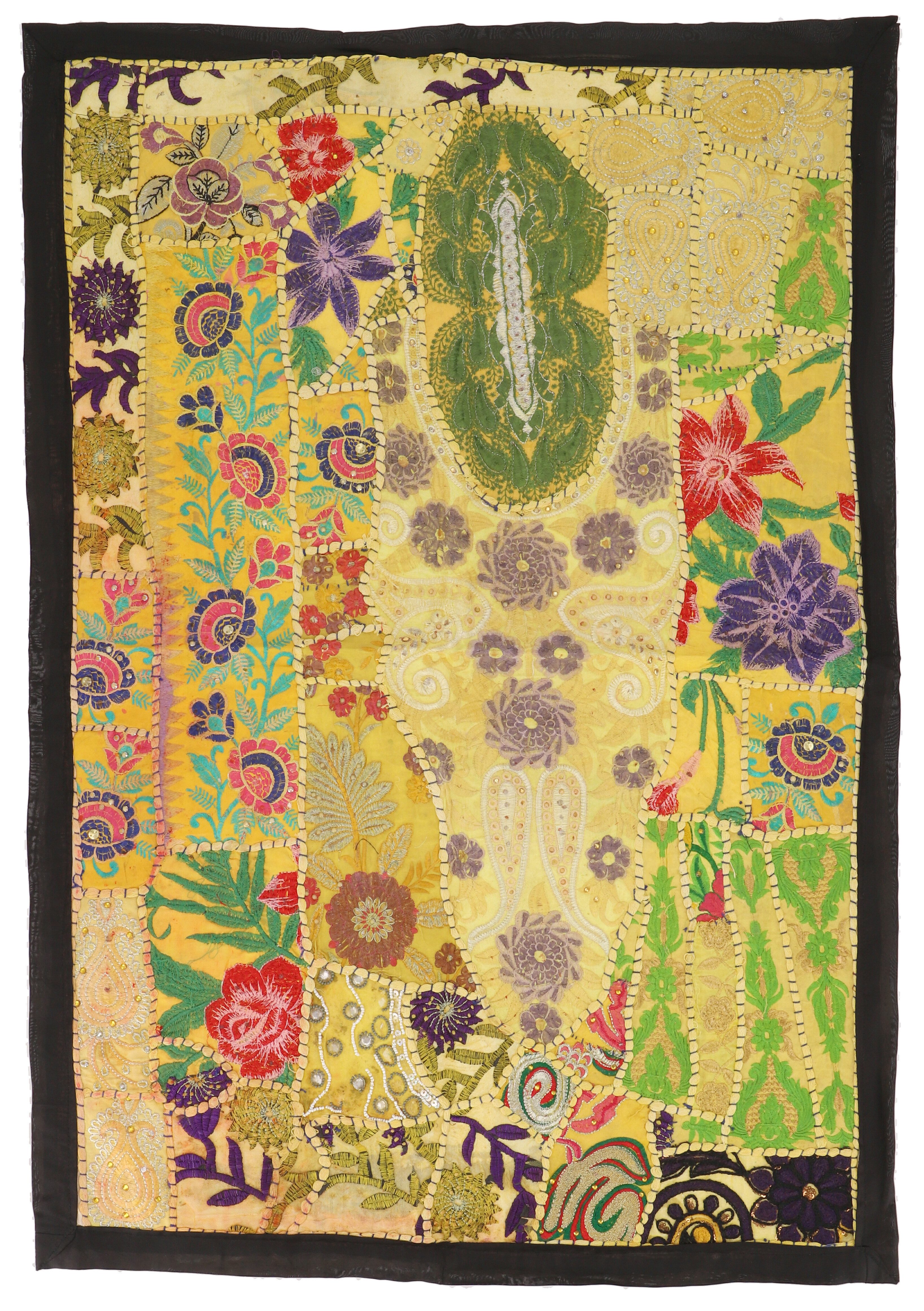 Guru-Shop Wandteppich Orientalischer Tischläufer, Wandbehang,.., Höhe: 95 mm
