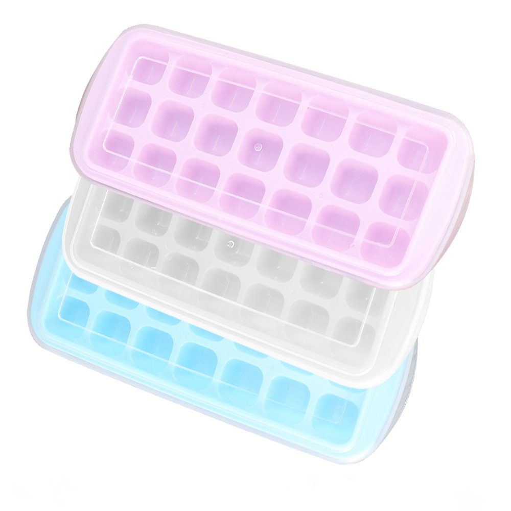 Jormftte Eiswürfelform »Eiswürfelform, 21-Fach Silikon Eiswürfelbehälter, 3  Stück Stapelbar Eiswürfelformen Ice Cube Tray« online kaufen | OTTO