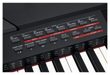 Classic Cantabile Stage-Piano SP-250 Stagepiano - 88 echte Hammertasten mit Anschlagdynamik, (Home-Set, inkl. Unterbau, Pianobank, Kopfhörer & Schule), Klaviatur mit Splitfunktion, Lernmodus, USB-MIDI (In/Out)