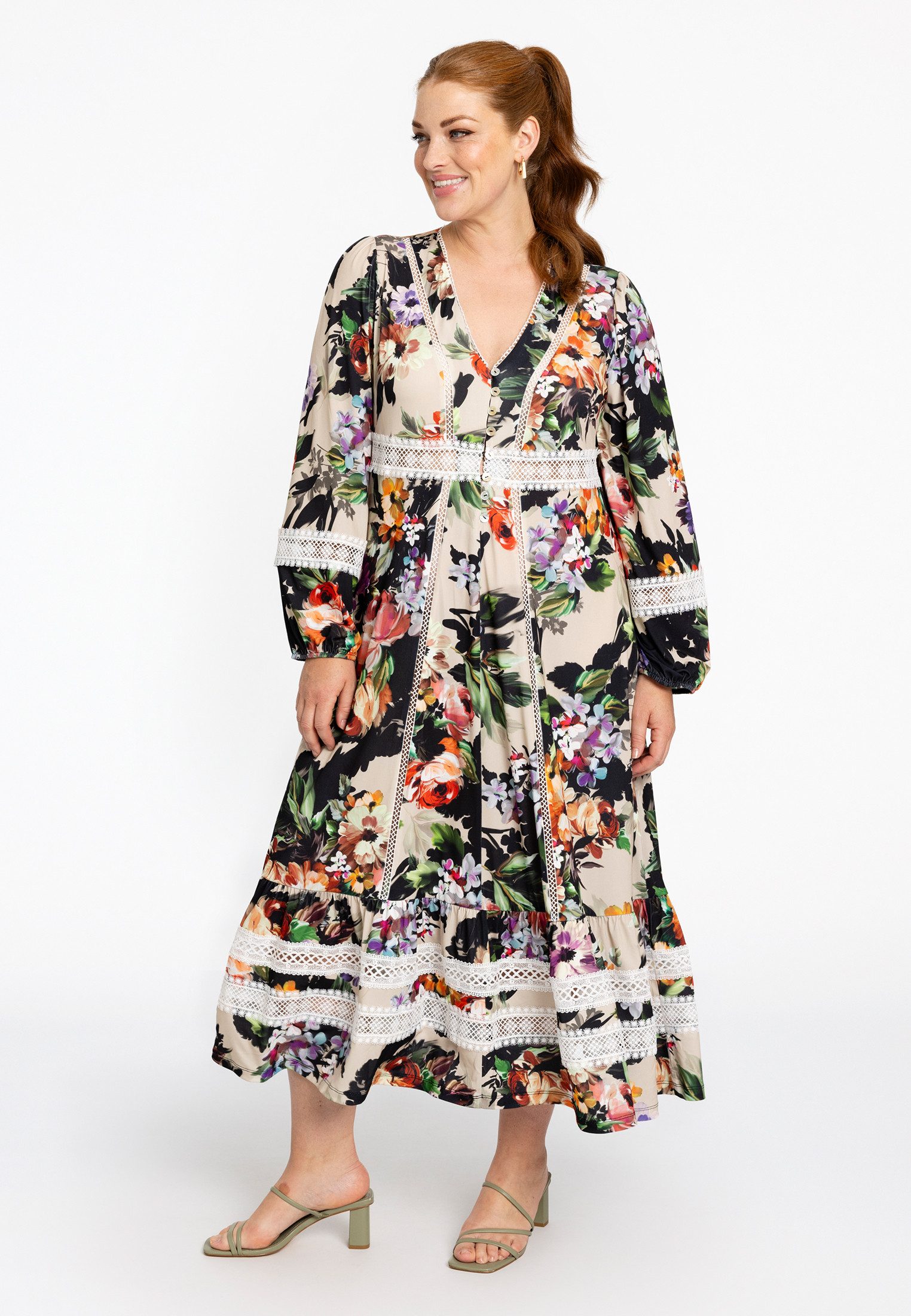 YOEK A-Linien-Kleid Damen Kleid Große Größen günstig online kaufen