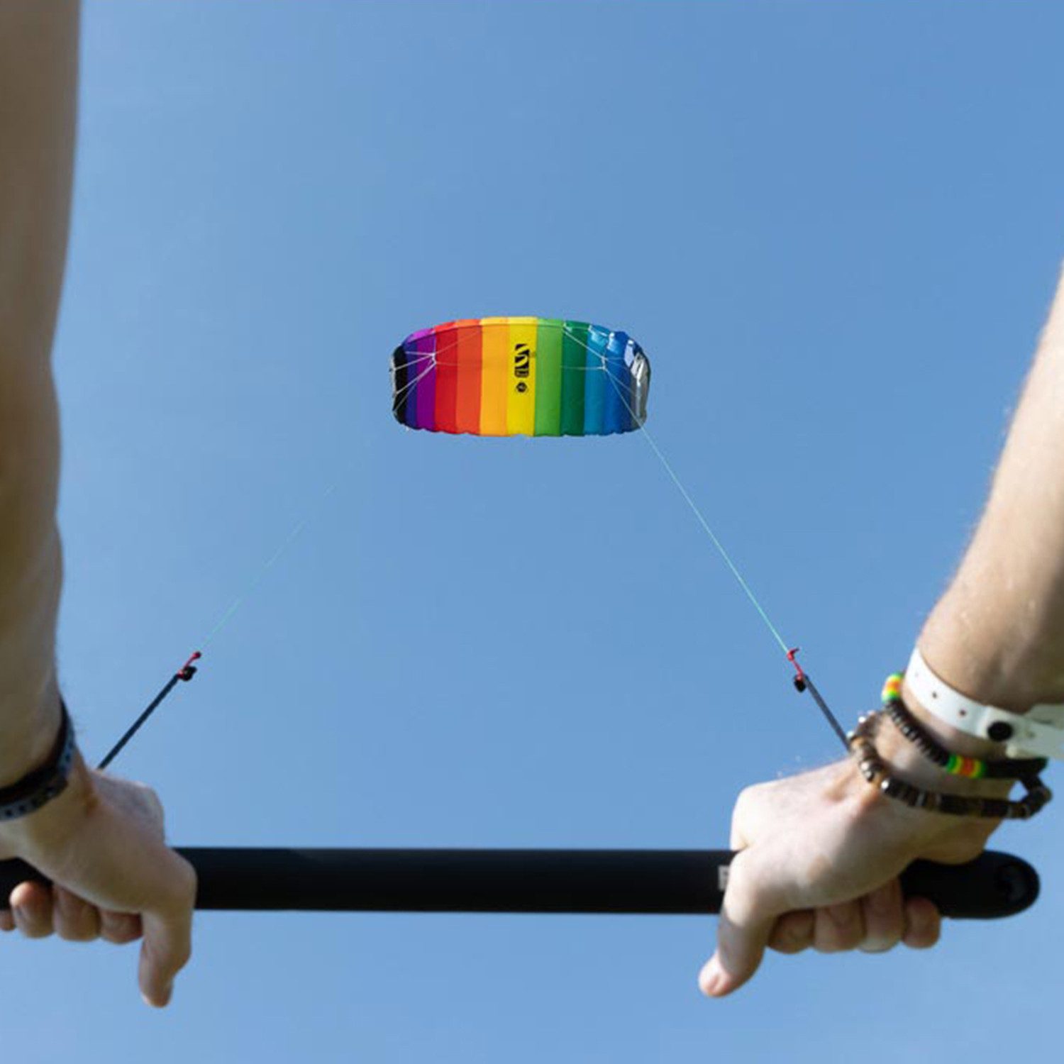 HQ Flug-Drache HQ Lenkmatte Symphony Beach III Sport Rainbow inkl. Controlbar, (1-tlg), Die aktuelle Generation der Symphony Beach III Sport