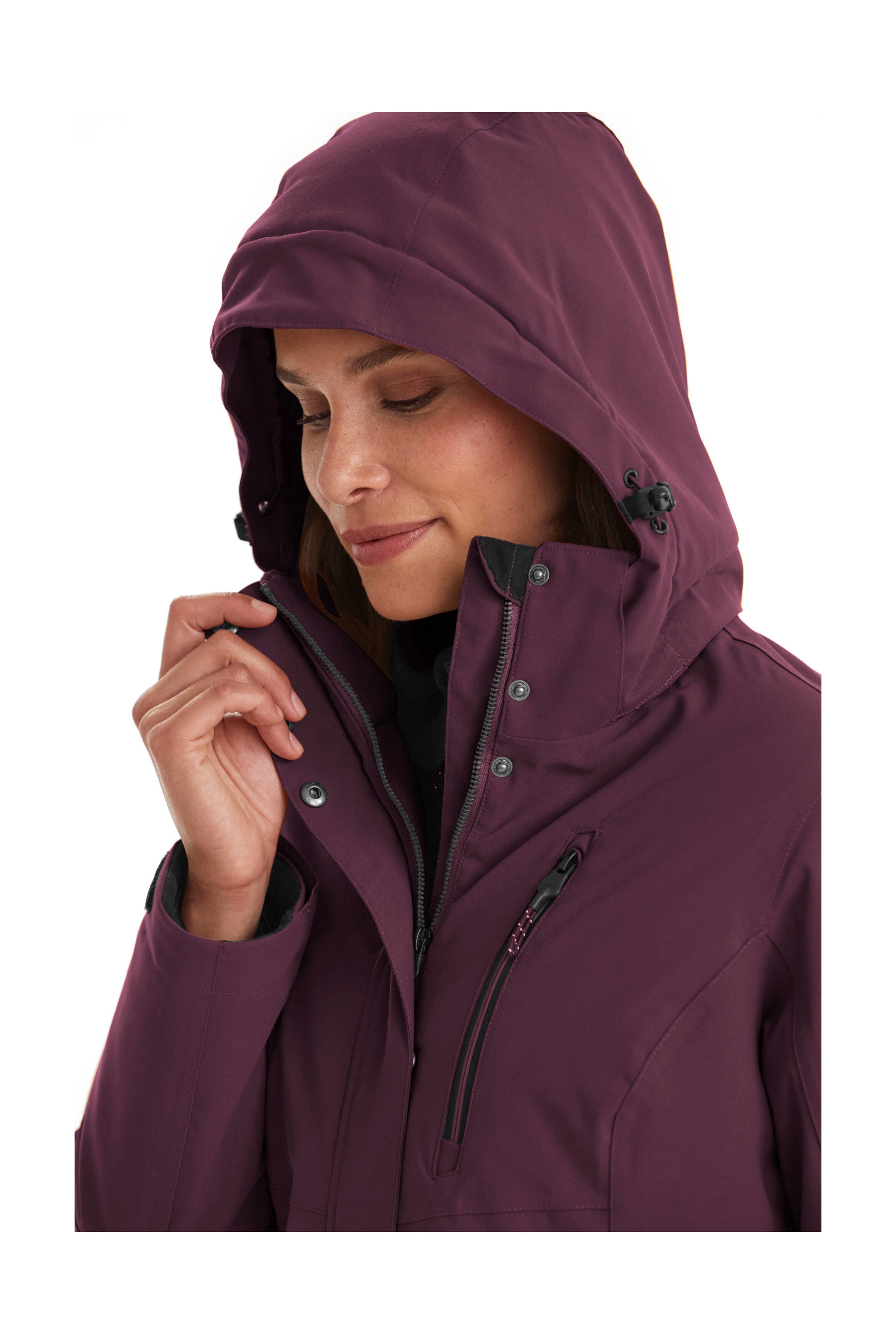 Killtec Parka KOW 165 WMN PRK Wasser- und winddichter Parka mit Teddyfleece und abnehmbarer Kapuze