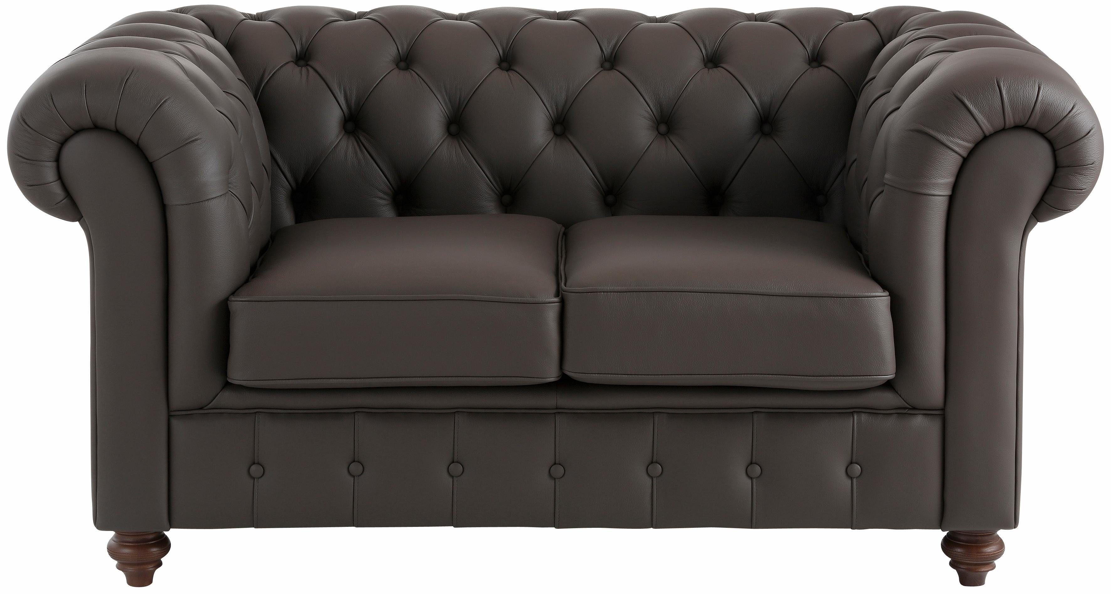 Home affaire Chesterfield-Sofa Chesterfield 2-Sitzer B/T/H: 150/89/74 cm, m günstig online kaufen