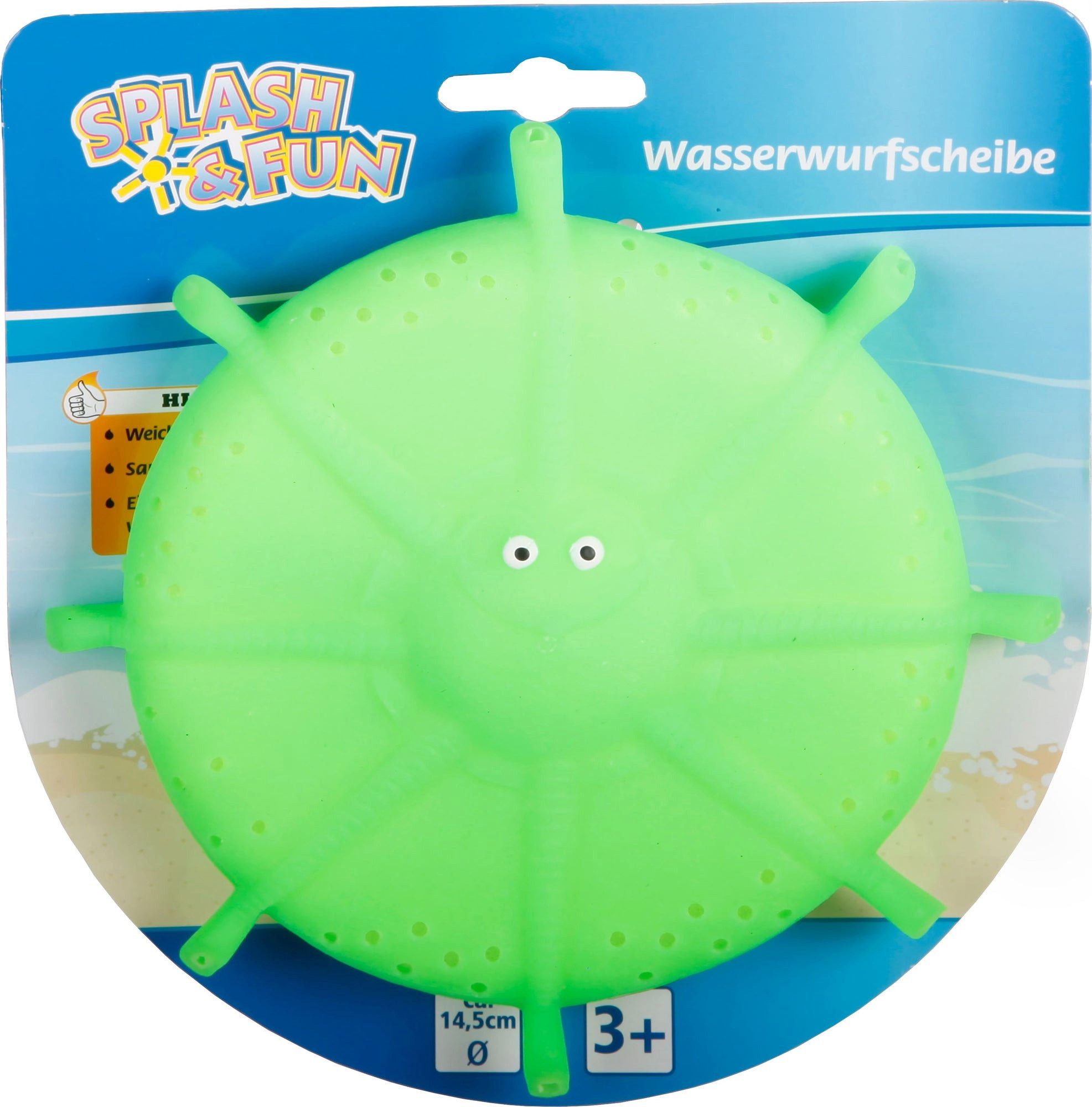 Vedes Spiel Splash & Fun Wasser Wurfscheibe Ø14,5 cm Schaumstoff