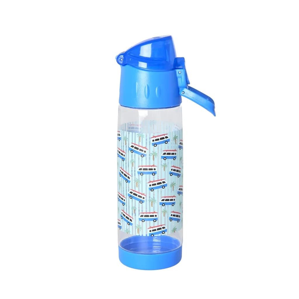 rice Trinkflasche RICE Trinkflasche Kinder - Car Print - Blue, 500 ml, kunststoff