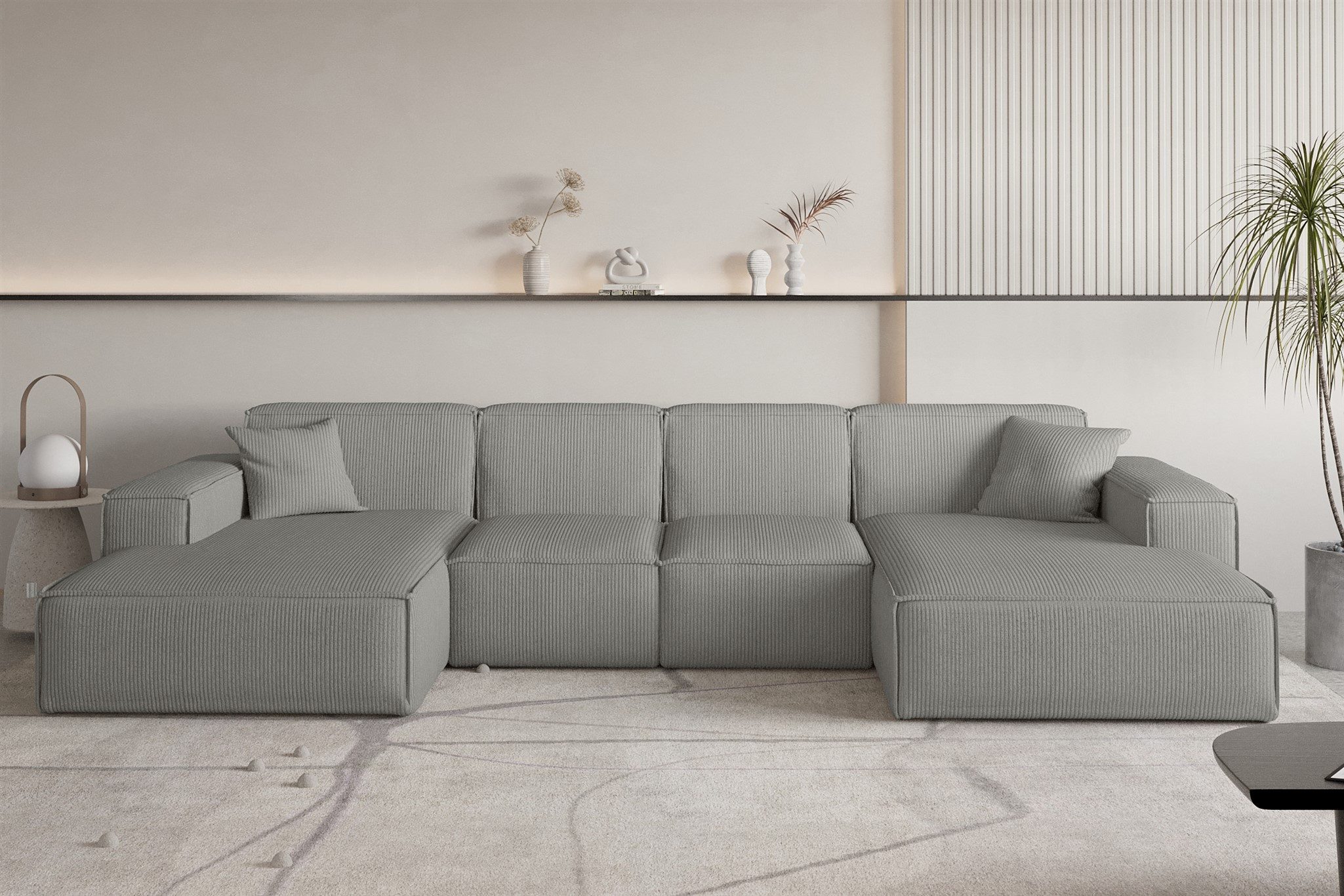 Fun Möbel Wohnlandschaft Sofa U-Form CELES günstig online kaufen