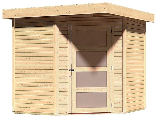 Karibu Gartenhaus Schwandorf 3, BxT: 209x213 cm, 19 mm, in 3 Farben