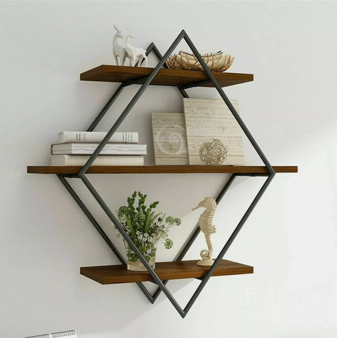 Holz Lichter Wandregal Wandregal Bücherregal 3 günstig online kaufen