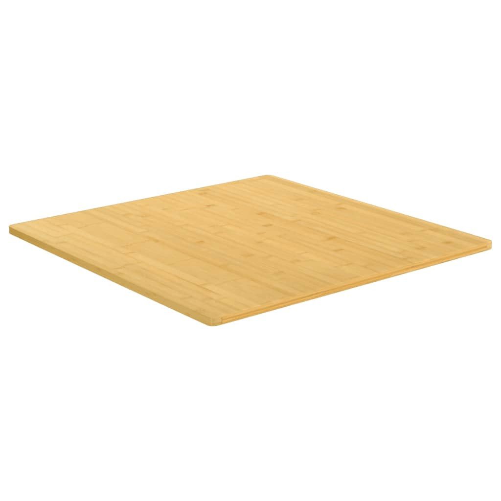 vidaXL Tischplatte, 80x80x1,5 cm Bambus